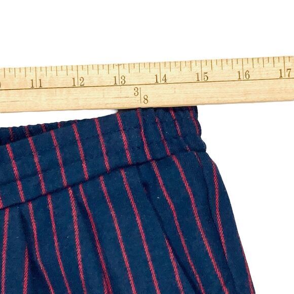 Primark Pants Womens Size 6 Navy Blue Striped Straight Leg Drawstring Pull On - Picture 9 of 14